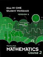 Prentice Hall Course 2 All-in-One Student Workbook Grade 7