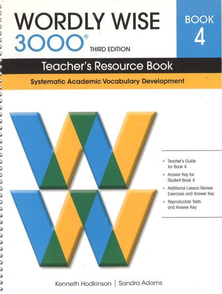 Wordly Wise 3000 3rd Edition Grade 4 Teacher's Resource Book