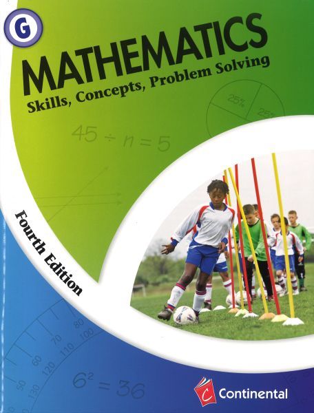 CONTINENTAL Math Skills, Concepts, Problem Solving Level G