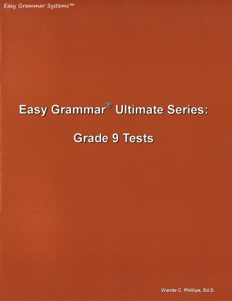 Easy Grammar Ultimate Series: Test Booklet - Grade 9