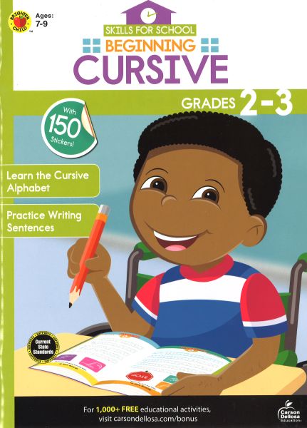 Skills for School - Beginning Cursive Ages 7-9 Grades 2-3