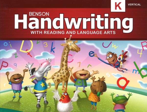BENSON Handwriting K (Kindergarten) Manuscript Workbook