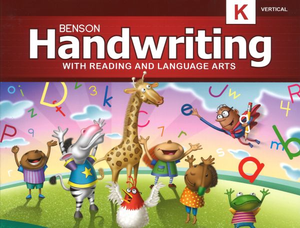 BENSON Handwriting K Kindergarten Manuscript Workbook