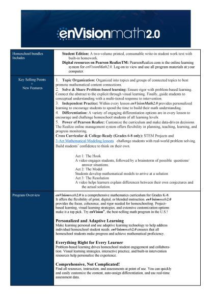 enVisionmath2.0 - Grade 3 Bundle