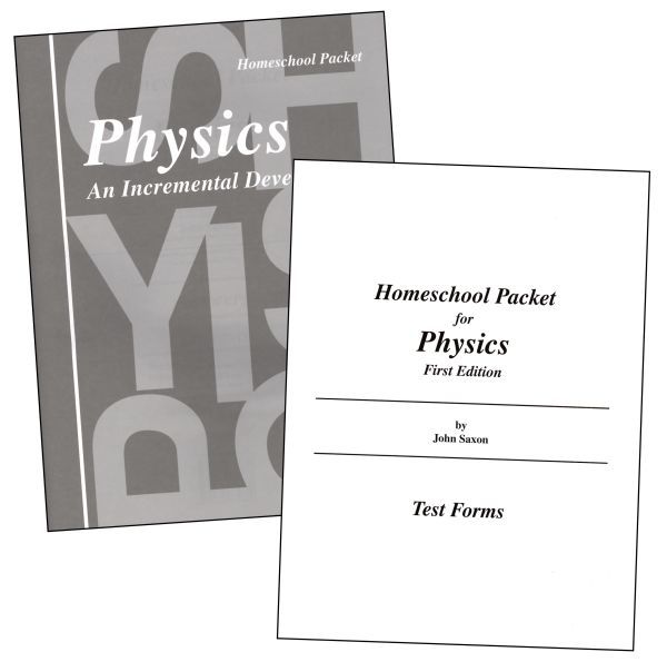 SAXON Physics Home Study Packet Test Pack & Answer Key ONLY