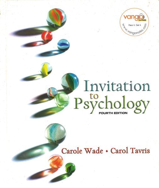 Invitation to Psychology Fourth Edition